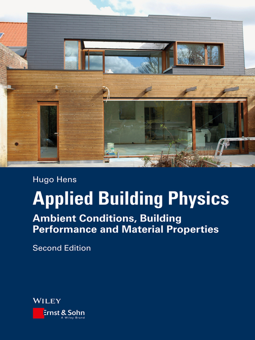 Title details for Applied Building Physics by Hugo S. L. Hens - Available